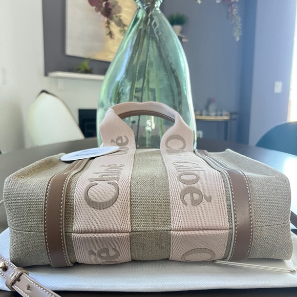 ‼️ONE LEFT! NWT CHLOE Woody Small Tote Bag - Picture 10 of 14